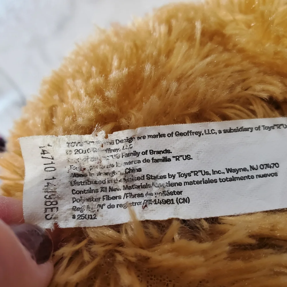 Large Toys R Us Dog Plush Stuffed Animal